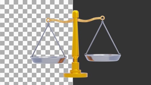 3D Animation of Balance | Alpha Channel