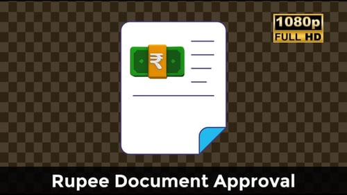 Rupee Document Approval – Finance Contract Animation