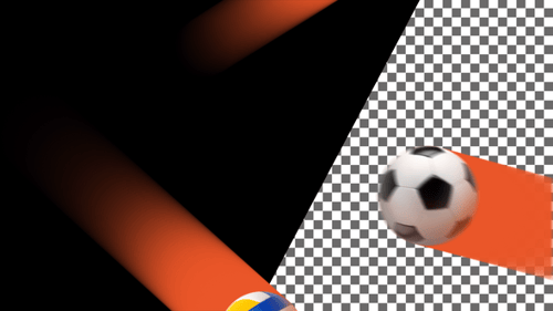 Dynamic Sports Balls Animation with Trailing Lights