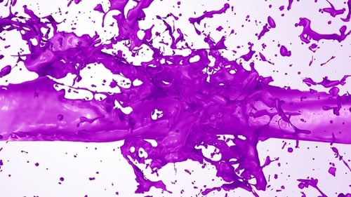 Purple Paint Splash Collision