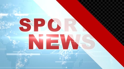 Modern Sports News Broadcast Title Animation