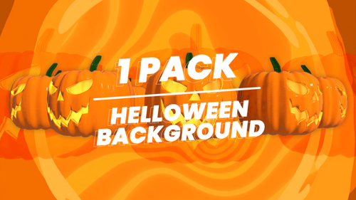 Animated Glowing Jack-o'-Lanterns Halloween Background