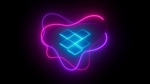 Dropbox Neon Icon