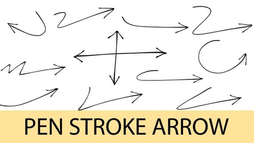Animated Hand Drawn Sketch Arrows Pack