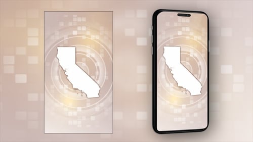 California State Animated Map - Vertical Video