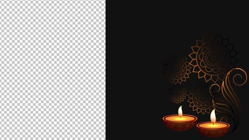 Festival Diwali Puja Holiday Alpha channel 1080p