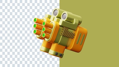Gun 3D Animations | Alpha Channel