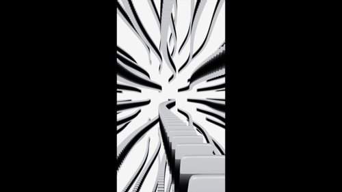 Vertical video abstract wave line particles loop animation background