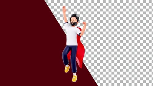 Flying man like batman sing