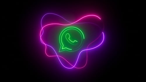 Whatsapp Neon Icon