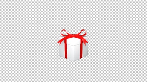 Modern 3D Gift Box Opening Reveal Animation