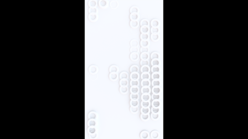Geometric White Circles Transition Loopable Animation