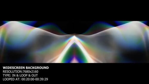 Rainbow Light Grid Widescreen Background