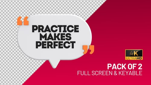 Practice Makes Perfect speech bubbles
