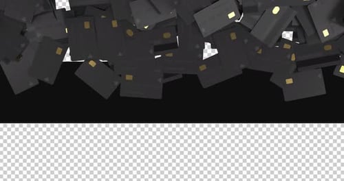 Modern Credit Cards Falling Transition