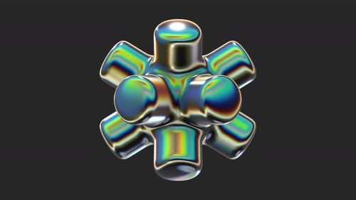 Abstract Object Pipe Metal Steel Glossy Glass Reflect Reflection Chrome Holographic Hologram Trance