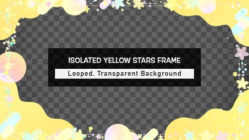 Isolated Yellow Stars Frame