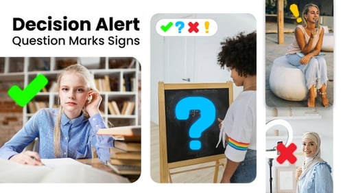 Modern Animated Decision Mark Icons Pack