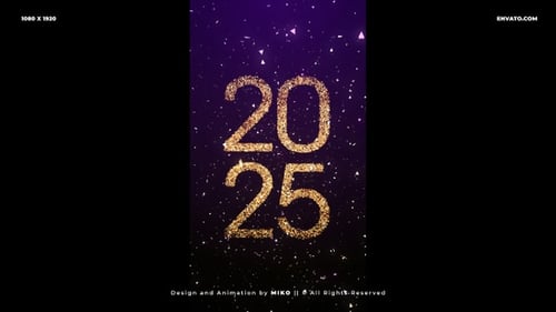 New Year's Eve Golden Sparkle Countdown 2025