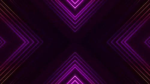 Glowing Geometric Neon Lines Seamless Loop Background