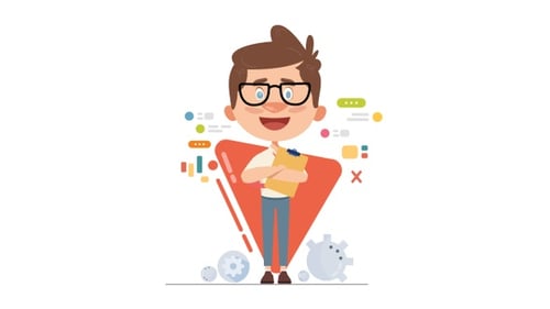 Data Analysis And Businessman Concept Animation - Transparency