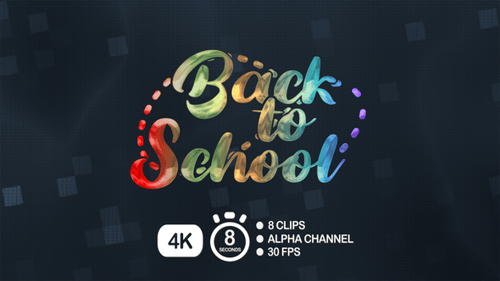 Back To School Text Animation