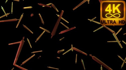 Bunte, herunterfallende Weed Joints, 3D-Animation, 4K-VJ-Loop-Party-Bilder, Marihuana, Ganja, Trippy High