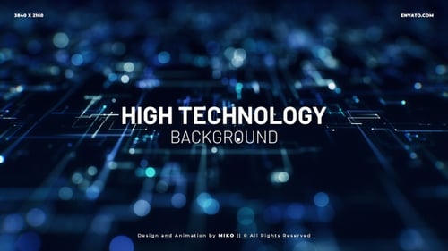 Futuristic Digital Network Flowing Data Background