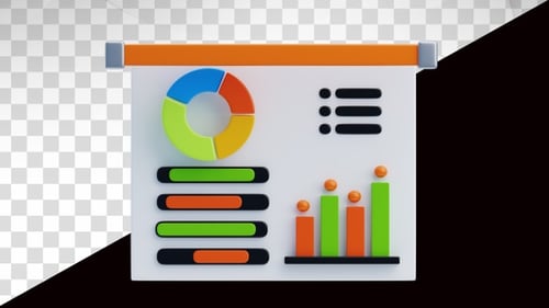 3D-Animation der grafischen Präsentation