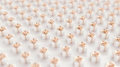 Gift Boxes Background Loop