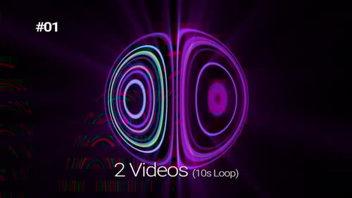 Pacote de loop do Bouncing Neon Light Sound Visualizer