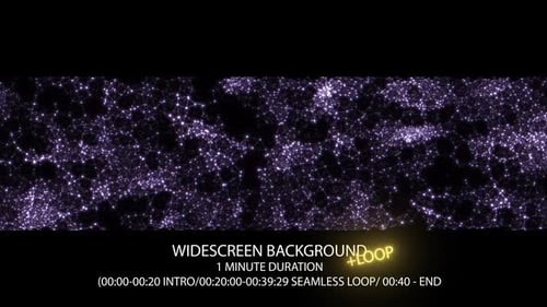 Abstract Glowing Plexus Network Seamless Loop Background