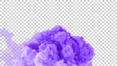 Rauchexplosion in violetter Farbe