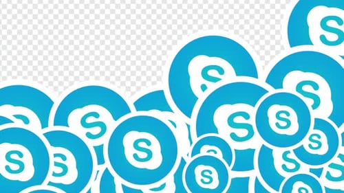 Animated Circle Icons Social Media Reveal