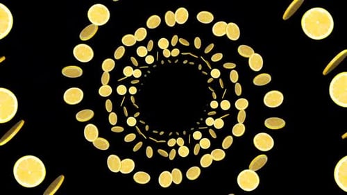 Lemon Slices Fruit, Loopable