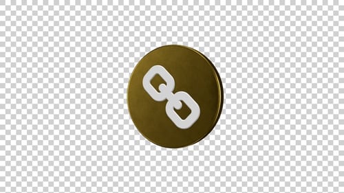 Link Icon Rotating Golden