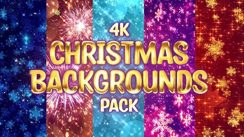 4k Christmas Backgrounds Pack