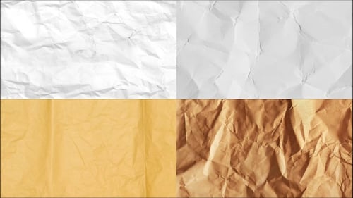 Paquete de texturas de papel arrugado Stop Motion (4 animaciones) | Fondos con movimiento de papel arrugado