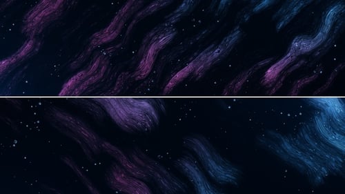 Abstract Flowing Neon Waves Background with Purple and Blue Light