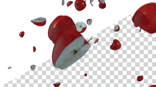 Captivating Apple Animation - Stand Out in 4K with Alpha Transparency