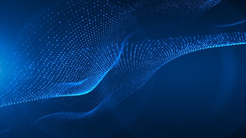 Particle Wave Background Light Blue Loop V2