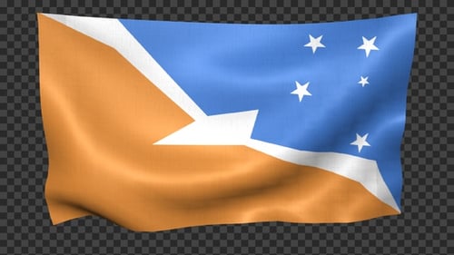 Realistic National Flag Waving Loop