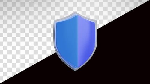 3D Animation of Cyber Security Shield