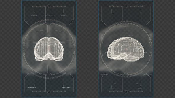 Transparency Human Brain Scanner Overlay, Interface Effects Motion ...