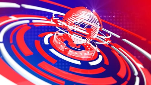 World Broadcast News Background Loop