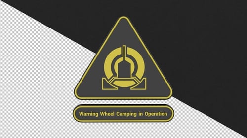 Warning Wheel Camping in Operation - 4K