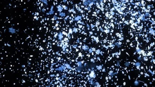Beautiful Winter Snowfall Overlay Animation