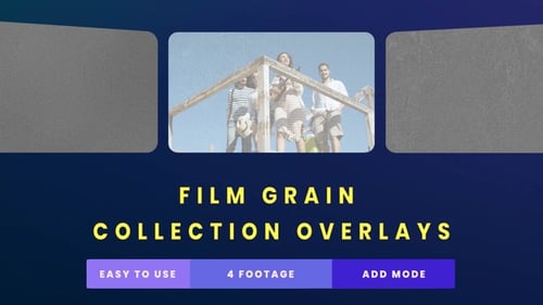Authentic Film Grain Collection Overlays