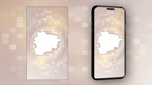 Modern Digital Map Outline Reveal Animation