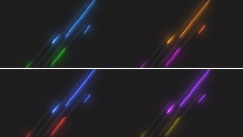 Luxus-Neon-Hintergrundpaket in Looped-Optik